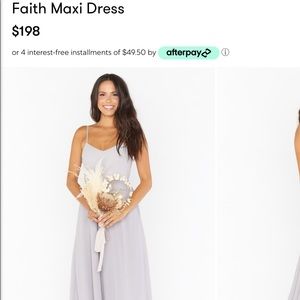 showmeyourmumu Faith Maxi Dress~Dove Grey Chiffon